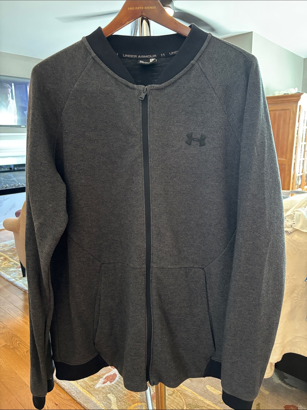 Under Armour Men's Charcoal Full-Zip Lightweight Jacket
